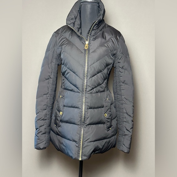 Michael Kors Quilted Black Coat - Vintage Y2K Style - Picture 1 of 6